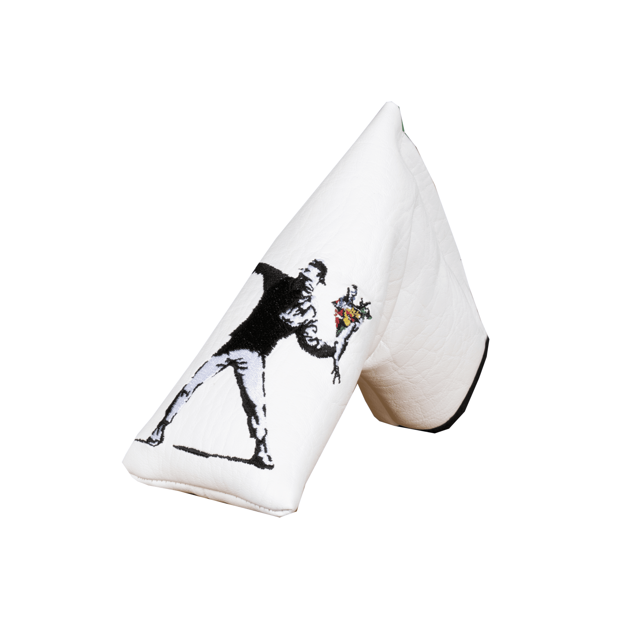 Banksy Flower Thrower Blade Putter Headcover White